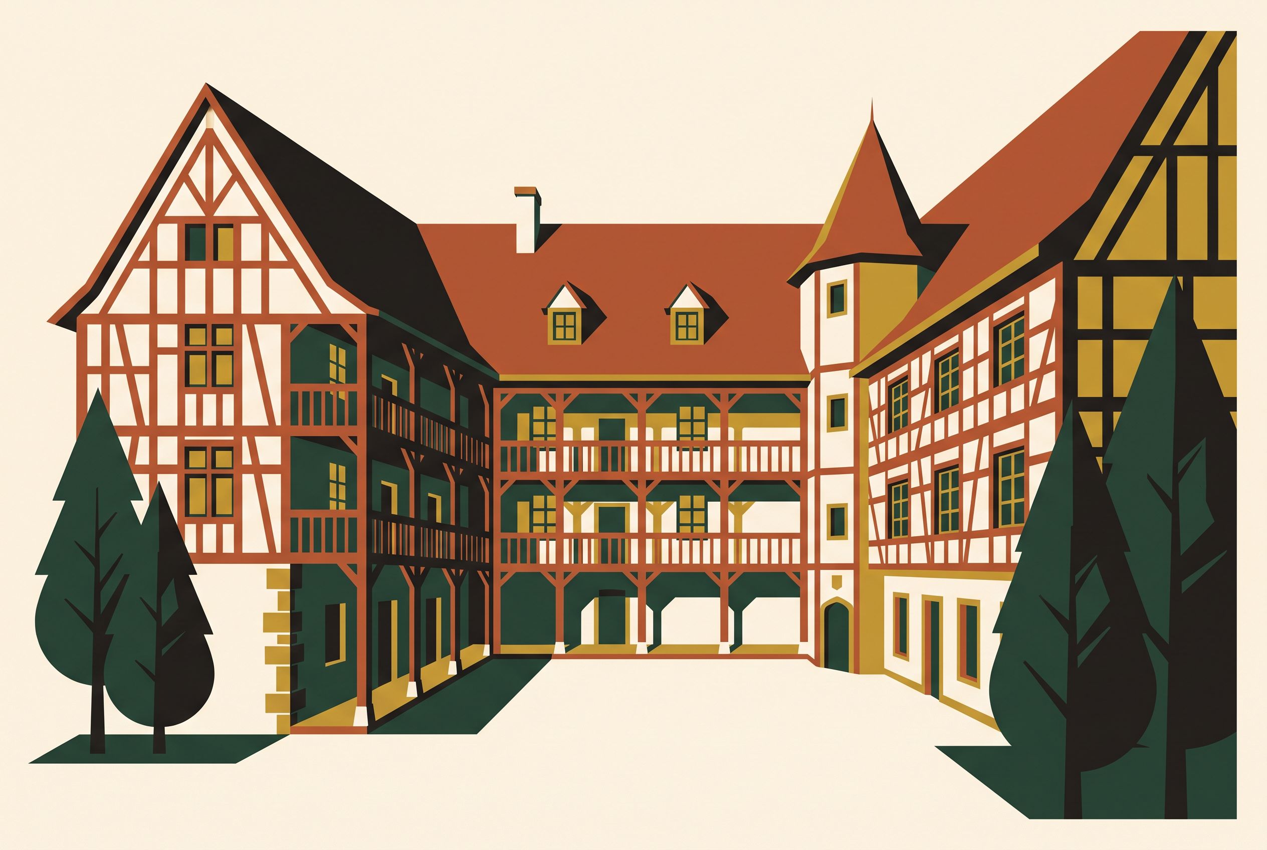Cour du Corbeau : dormir dans une auberge Renaissance