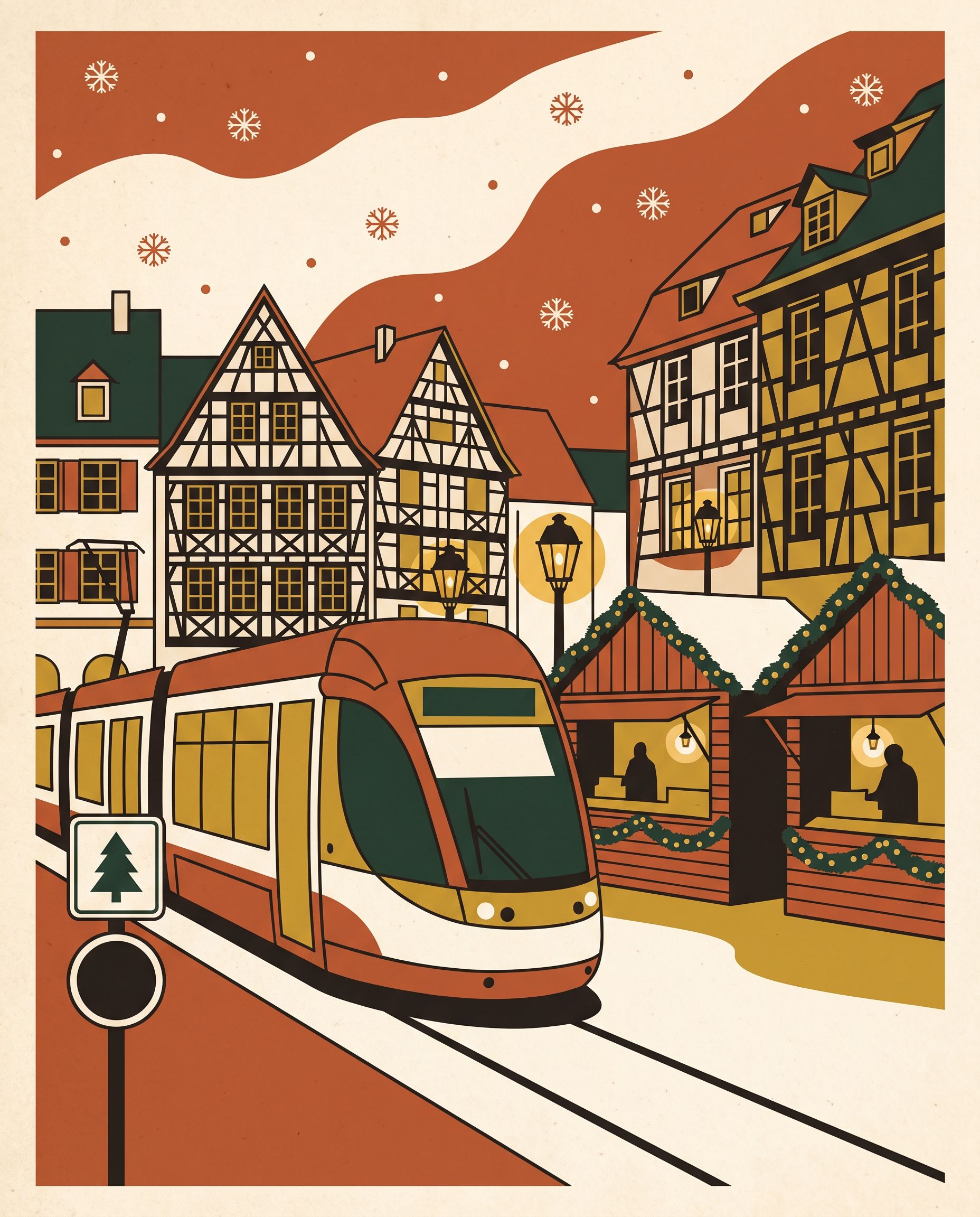 Venir et se garer au marché de Noël de Strasbourg : P+R, tram, train