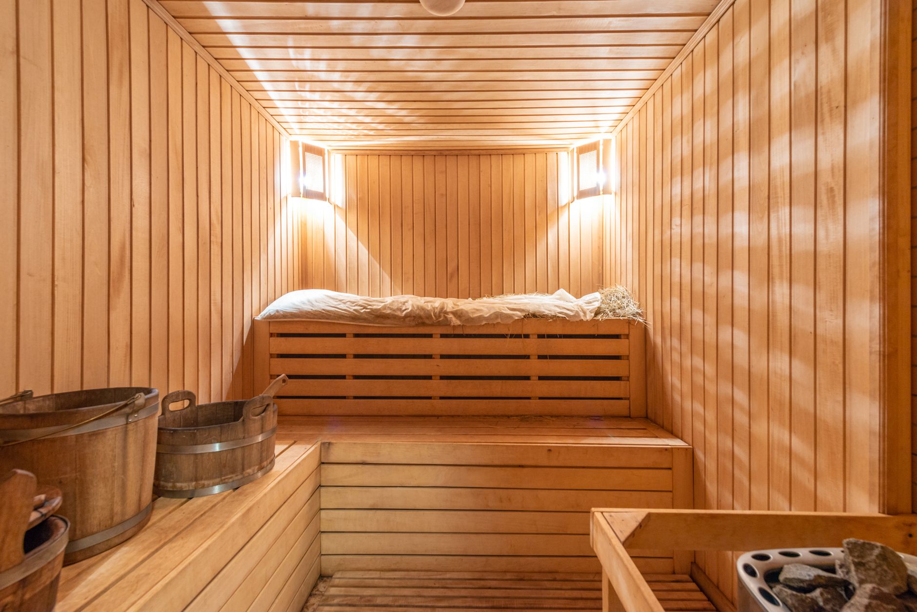Sauna en bois traditionnel